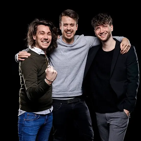 Marcus Moselius, Johan Pfeiler och Kim Eriksson